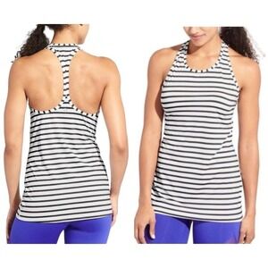 Athleta Women's Tank Top Striped Racerback Sleeveless Athletic Shirt